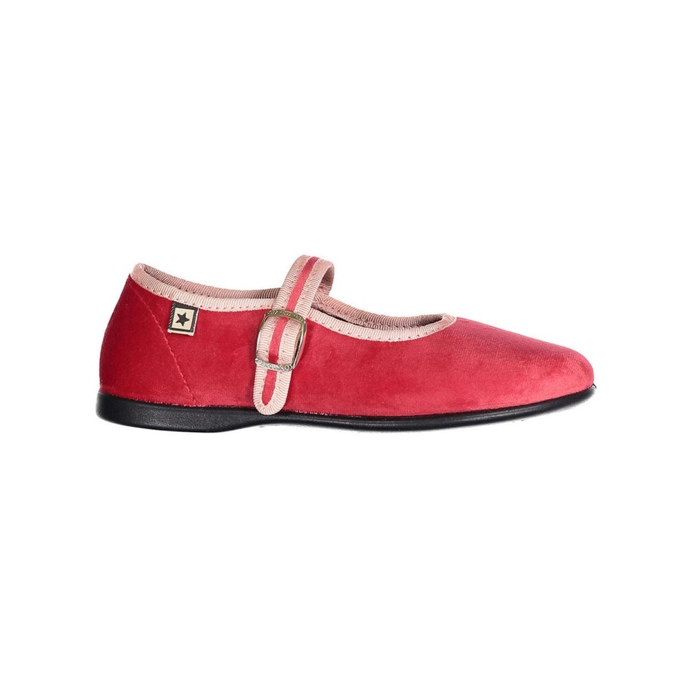 Bonton Red Jane Soft Mary Jane Shoe Girls Size 34 (10/12 Yrs Old)